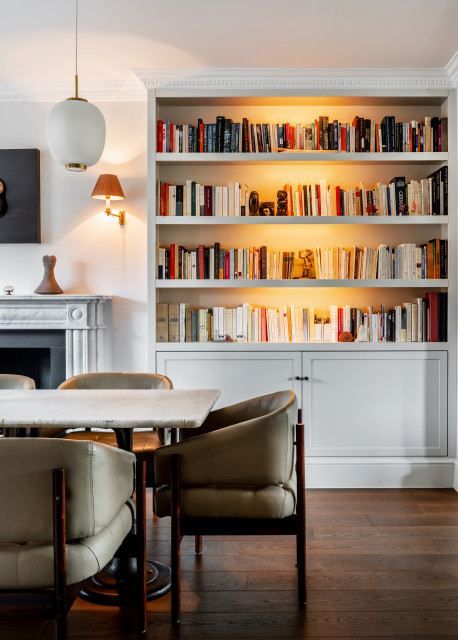 Marylebone Renovation midcentury-living-room