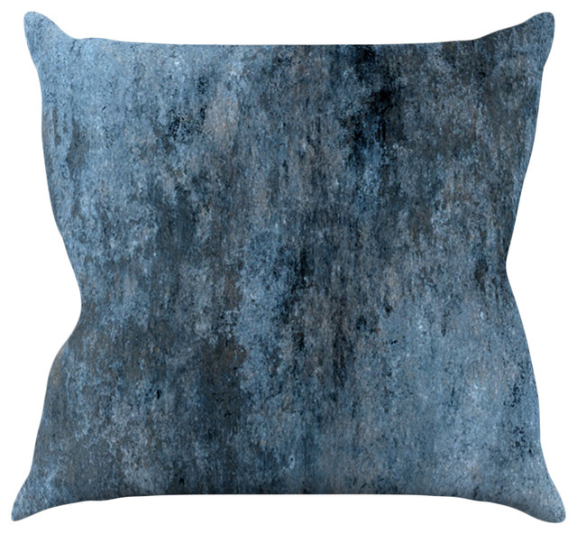 CarolLynn Tice "Familiar" Dark Blue Throw Pillow Contemporary