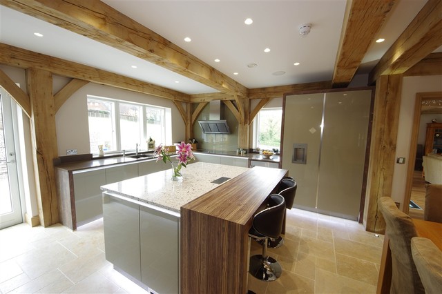 A stylish & modern design with a vintage charm contemporary-kitchen