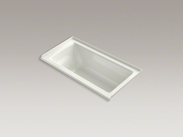 KOHLER Archer(R) 60" x 30" alcove bath with tile flange and right-hand drain