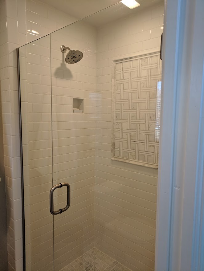 Custom Fireplace and Bathroom