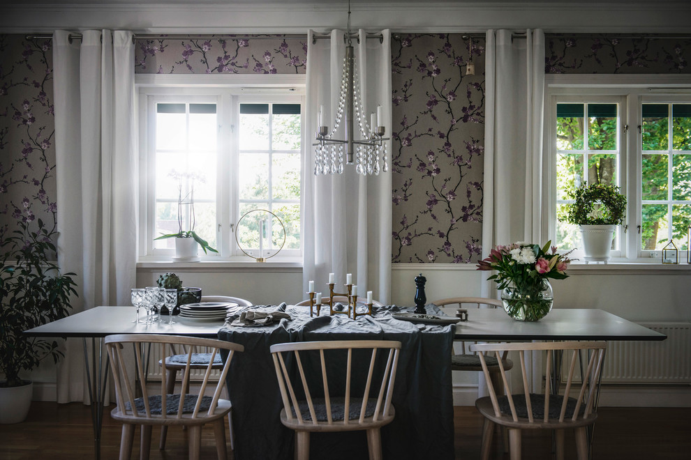 Photo of a transitional dining room in Stockholm.