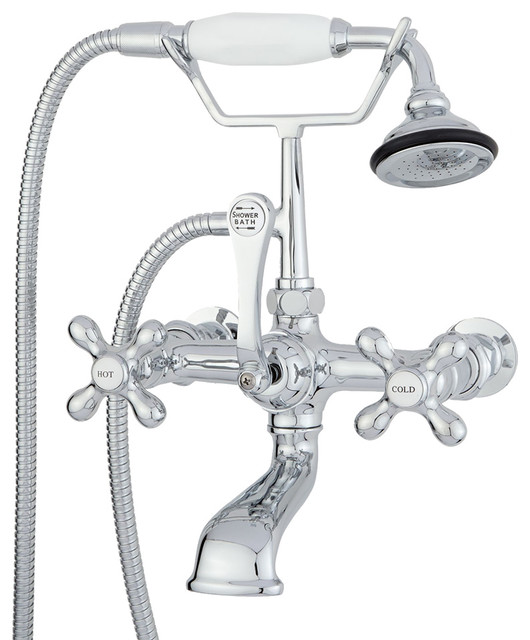 Classic Telephone Bathroom Wall Mounted Faucet Traditional Bathtub