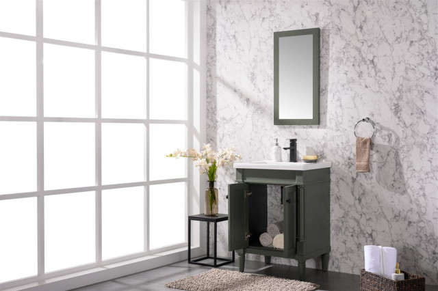 Legion Furniture 24" Sink Vanity In  Pewter Green