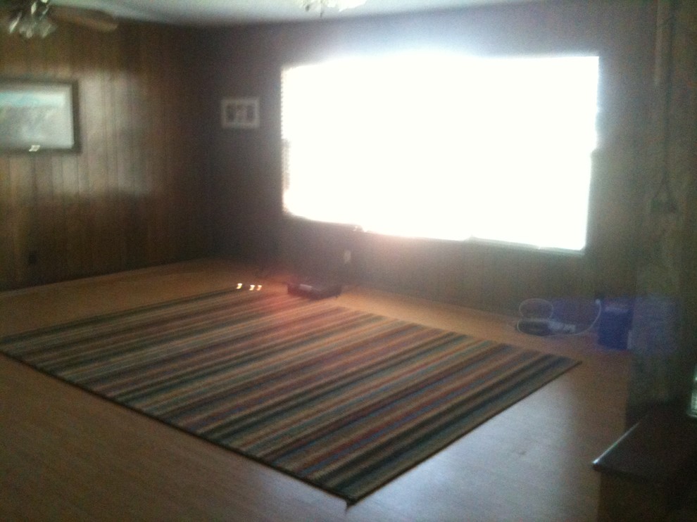 What to do with old, brown paneling?