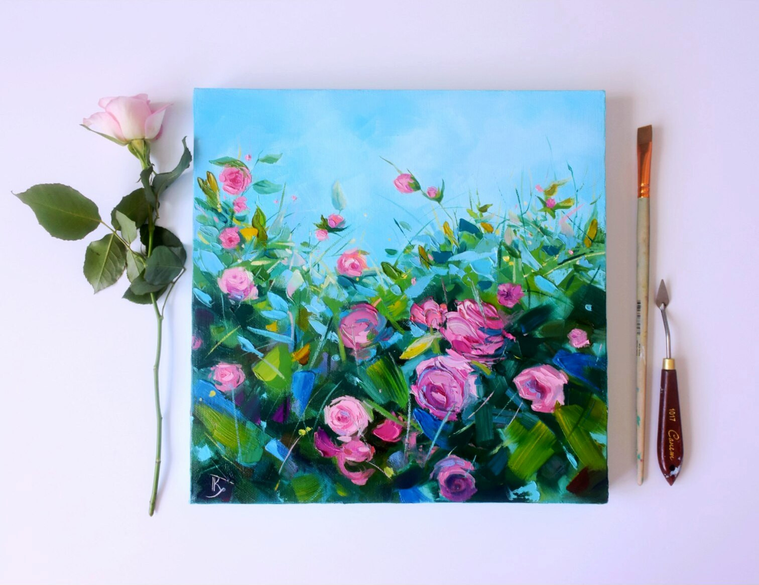 Картина маслом «Rose garden»