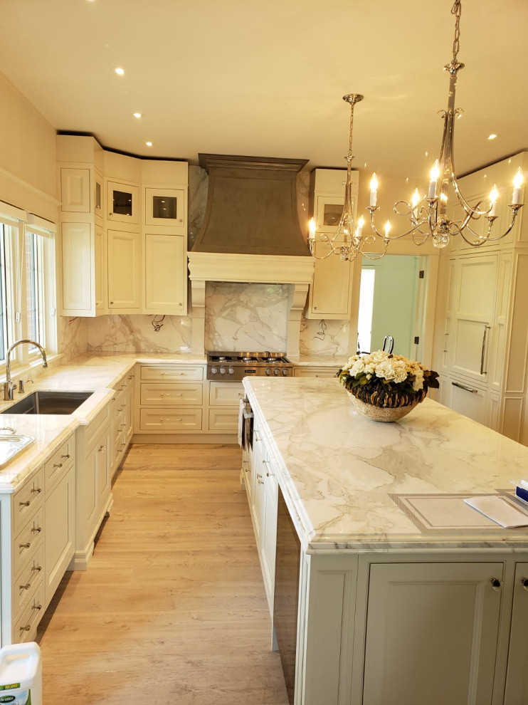 Photo of a contemporary kitchen in Boston.