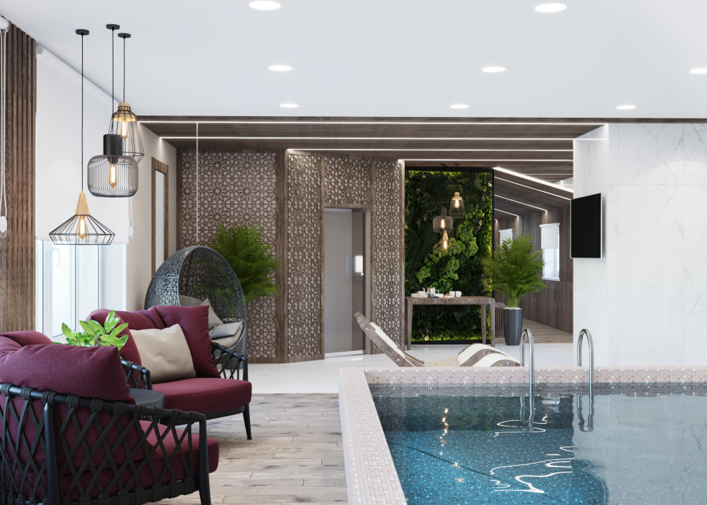 Банно-помывочный комплекс с бассейном.