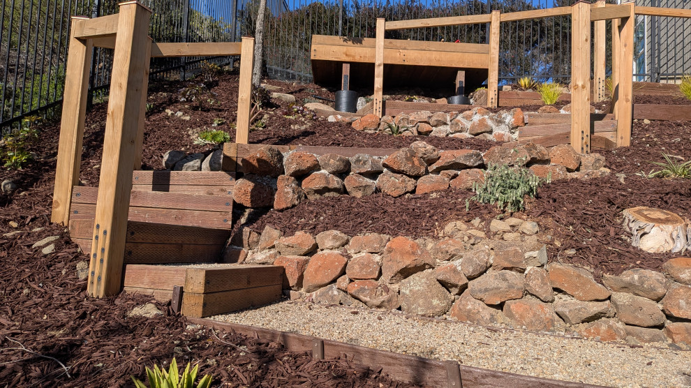 Japanese-Style Garden on a Steep Slope, San Francisco Bay Area