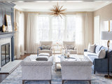 Transitional Living Room by Michelle Wenitsky Interior Design