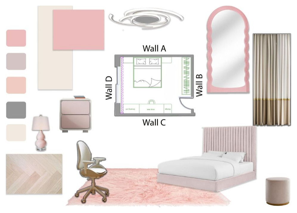 Blush Cloud Bedroom in Chelsea