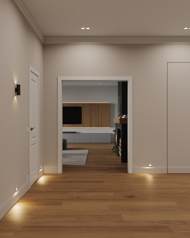 Кухня-гостиная (Частный дом в Малой Валяевке, Пензенская область)