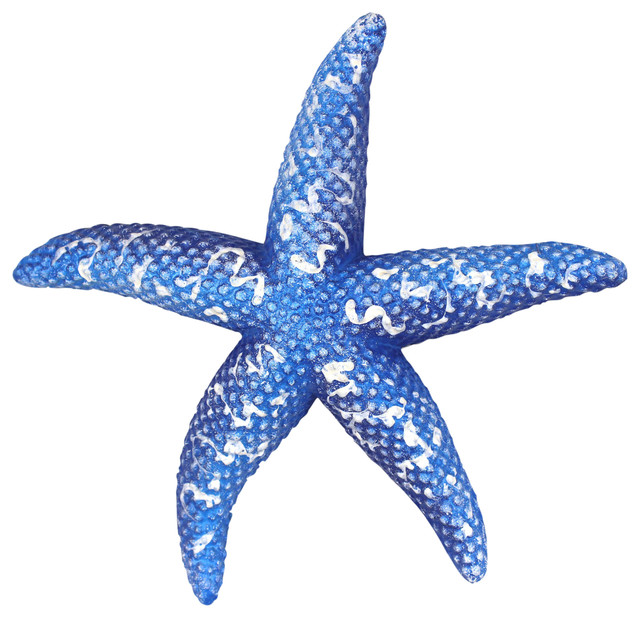 Sea Star Royal Blue Starfish Wall Decor 9 Resin Plaque