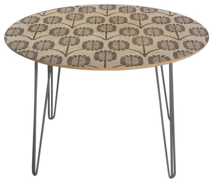 Deny Designs Holli Zollinger Thistle Round Table Steel Legs