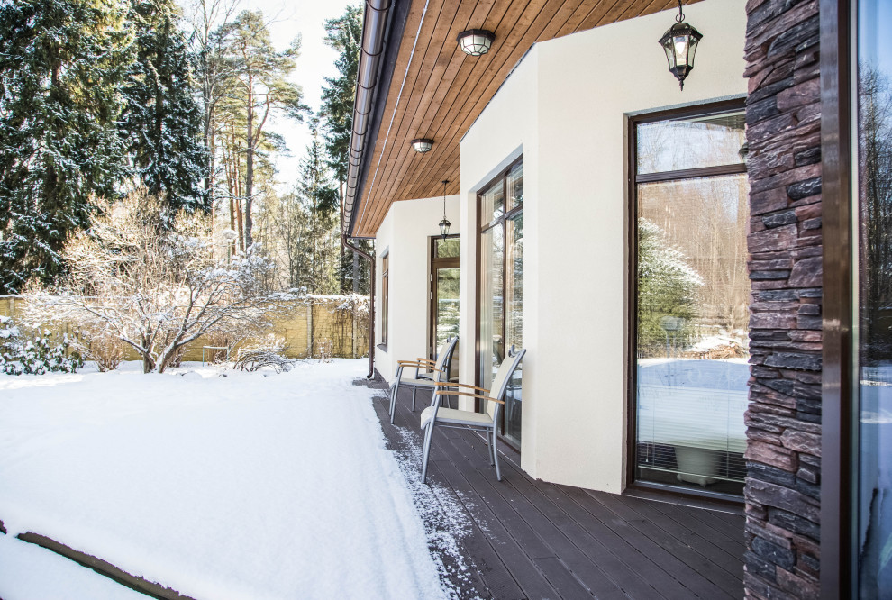 Частный финский каменный дом под Петербургом 320м2