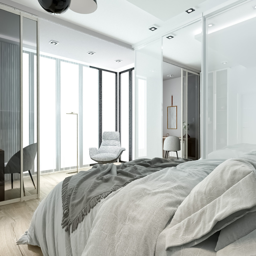 2020. 13. 10. Проект дизайна интерьера квартиры (спальня)