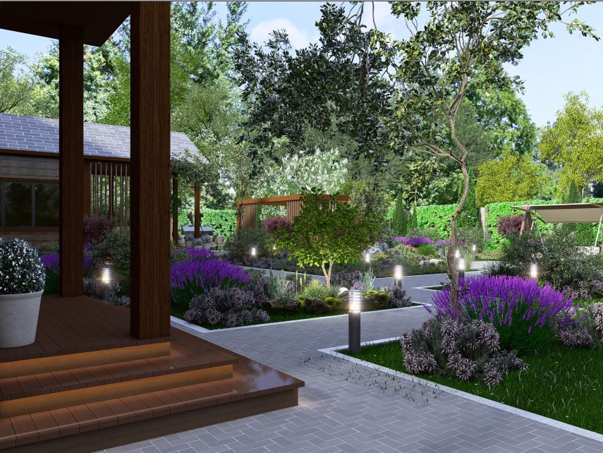 Ландшафт дома Ватутинки