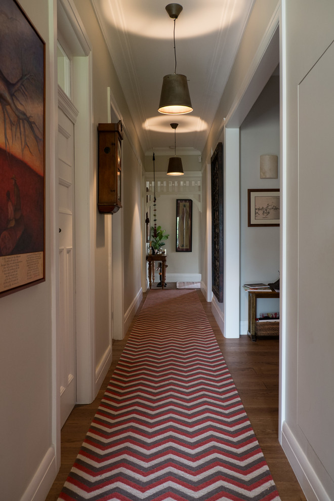 Design ideas for an eclectic hallway in Sydney.