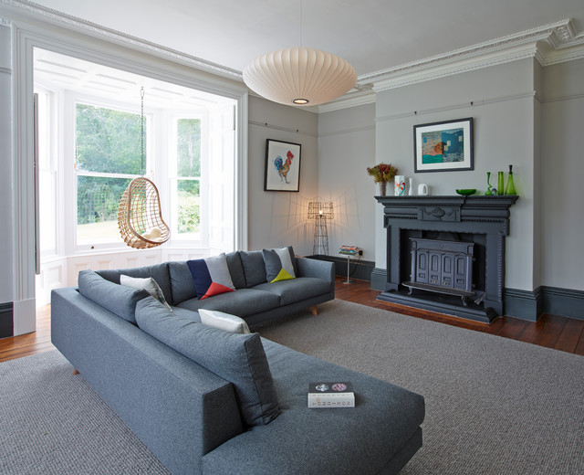 House in Budleigh Salterton, Living Room traditional-living-room