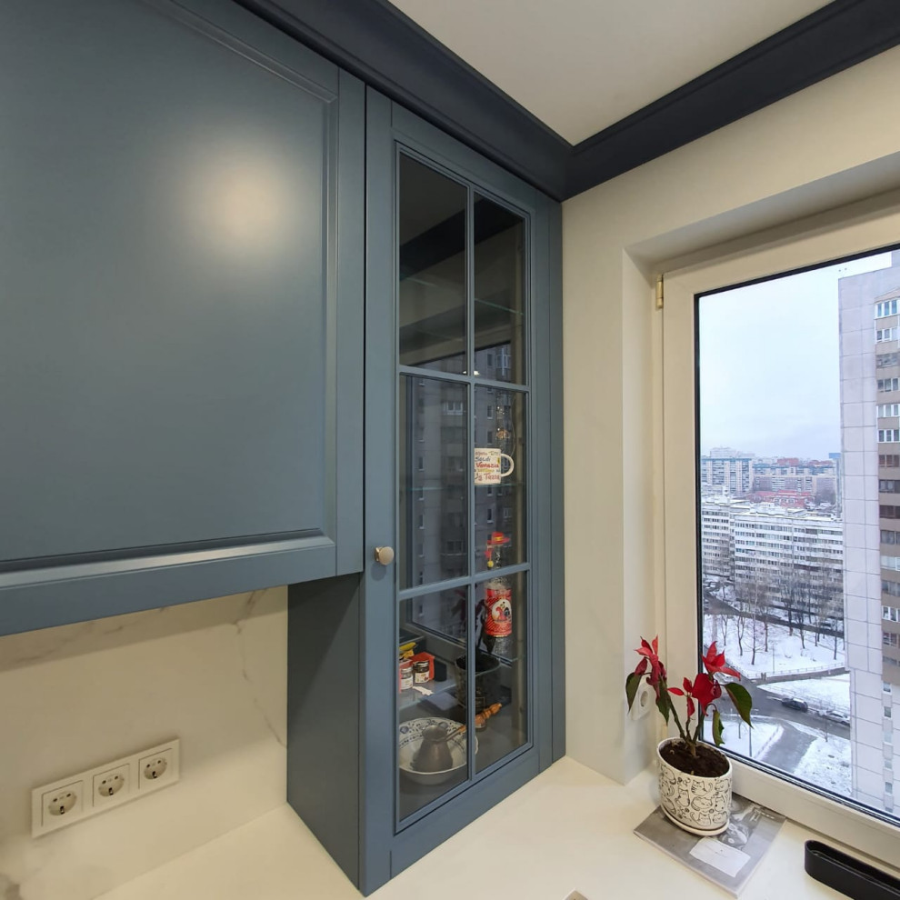 Соременная классика в серо-голубых тонах