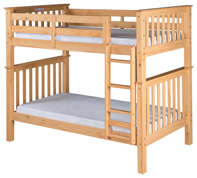 Santa Fe Mission Tall Bunk Bed Twin Over Attached Ladder Santa Fe Mission Tall Bunk Bed Twin Over Attached Ladder Contemporary Beds By Camaflexi