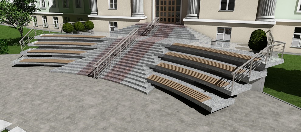 Эскизный проект благоустройства сквера у НТИ НИЯУ МИФИ Новоуральск.