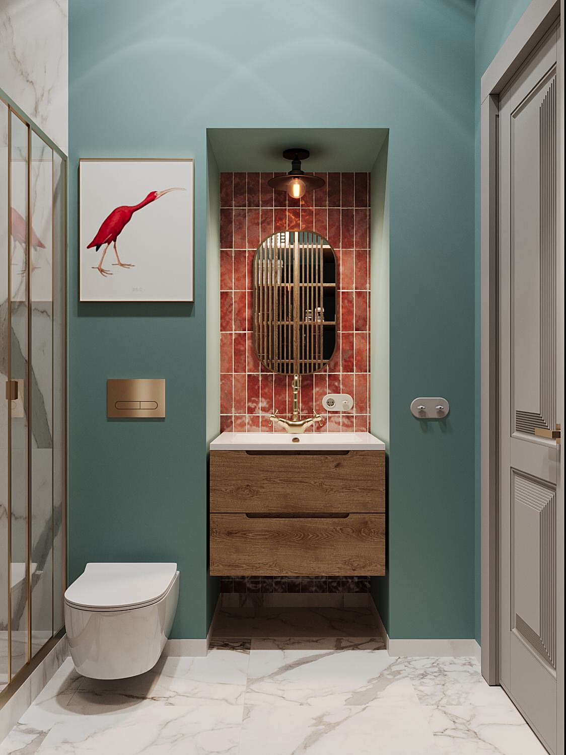 Проект в старом фонде в центре СПб. Ретро и винтаж.