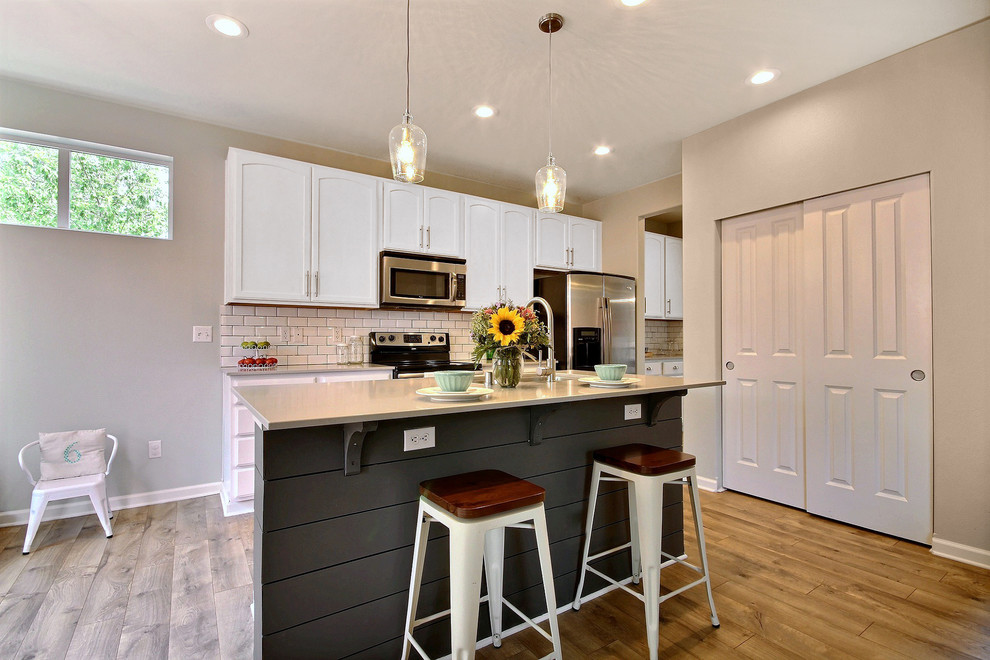 Inspiration for a transitional kitchen remodel in Seattle