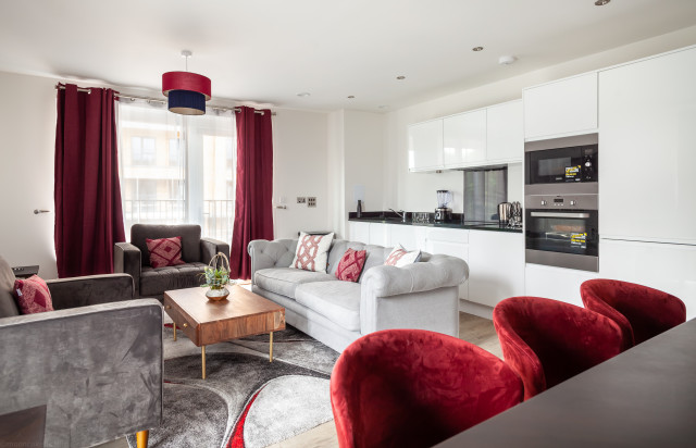 Open Plan Living Area modern-vardagsrum