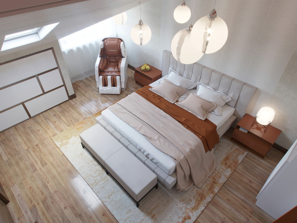 Реновация спальни с мансардной крышей