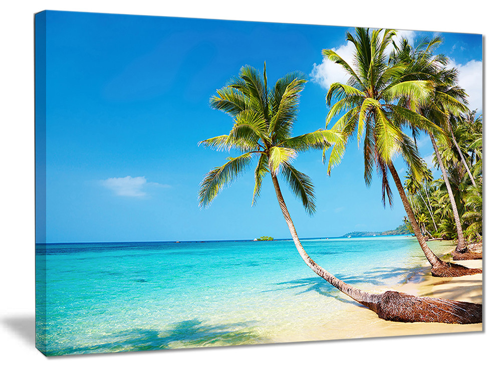 Seaside Escape Marc Lucien Coastal Beach Tropical Landscape Print Poster 24x25