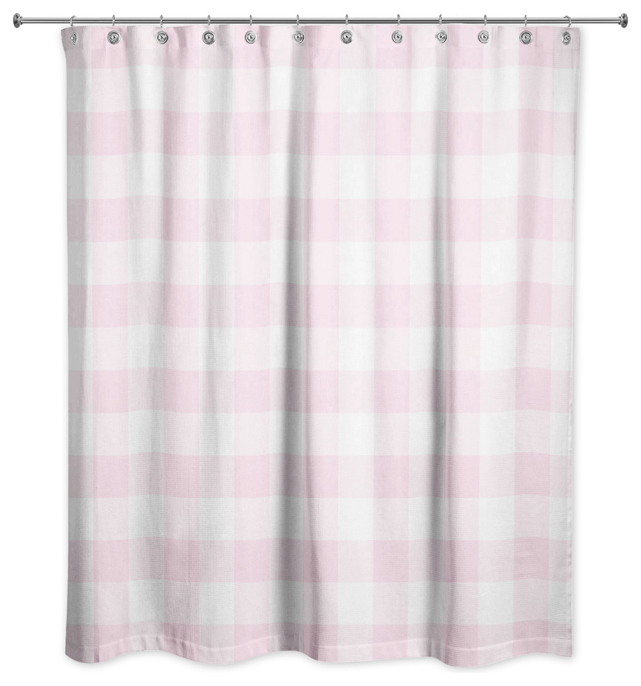 Pink Buffalo Check 71x74 Shower Curtain