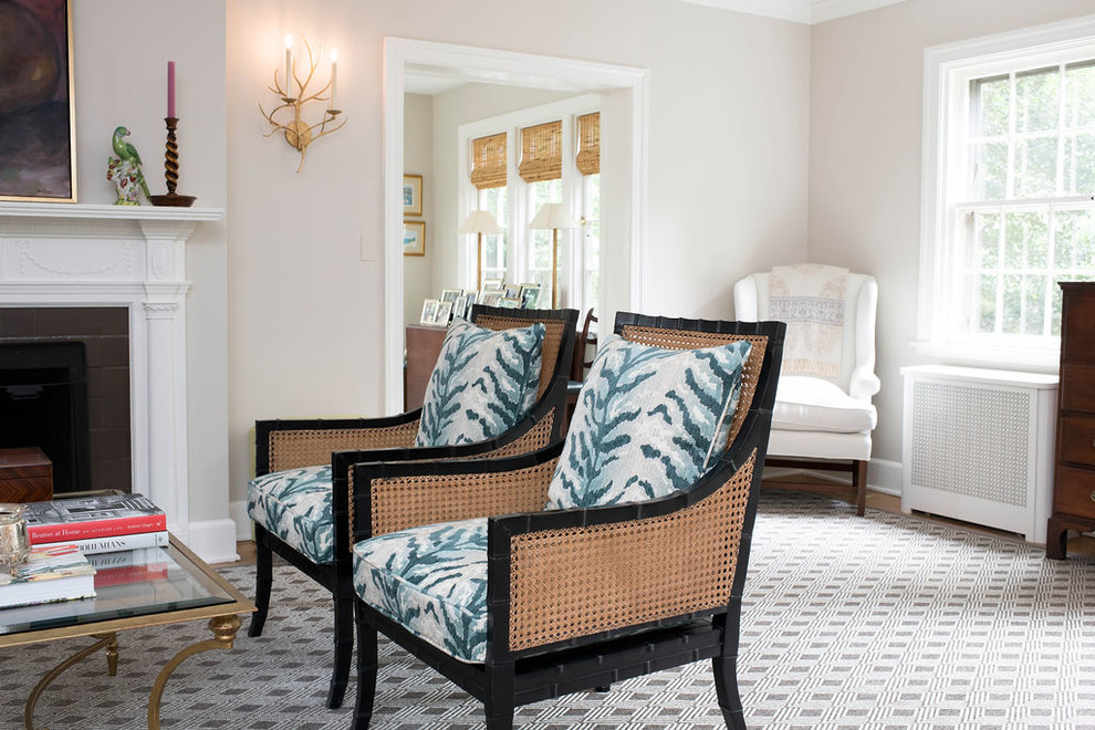 Example of a transitional home design design in Baltimore