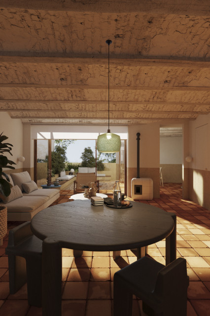 Sal&oacute;n Comedor landstil-dagligstue