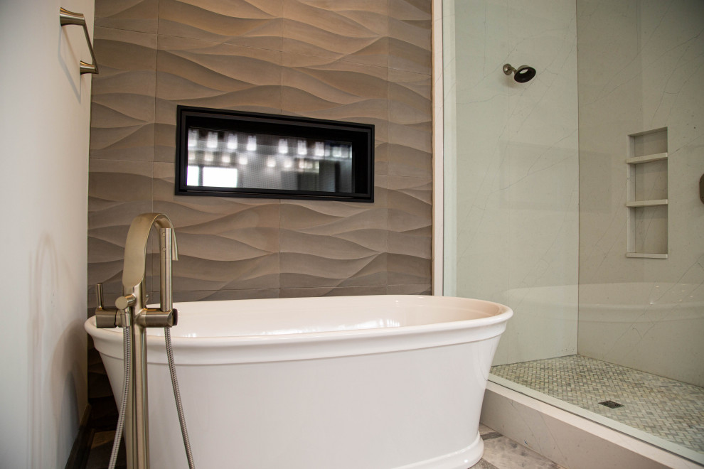 Bathroom - modern bathroom idea in Indianapolis