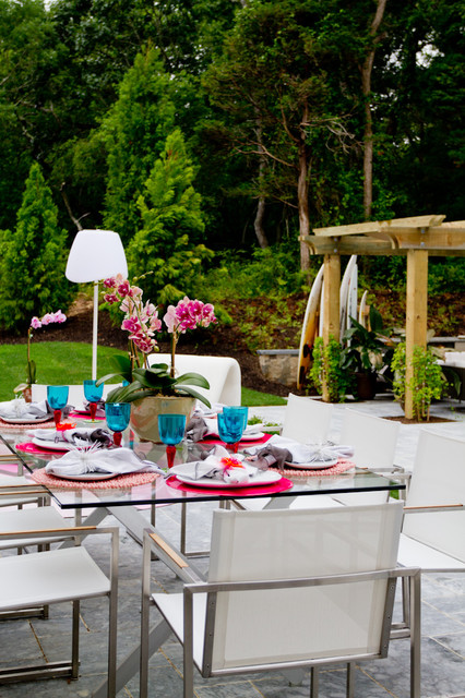 Holiday House Hamptons contemporaneo-patio