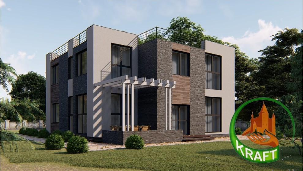 Проект дома с плоской крышей