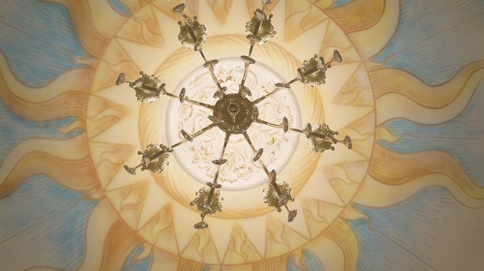 Роспись потолка в детской для мальчика