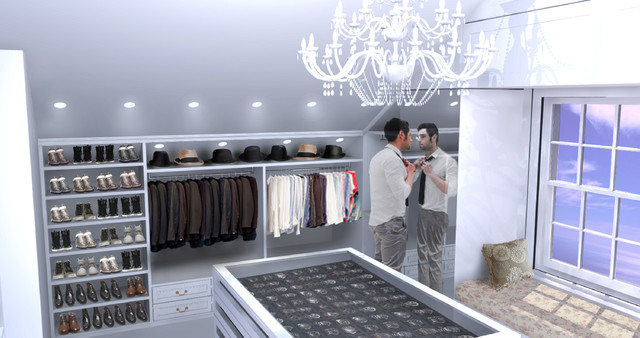 Master Closet transitional-rendering