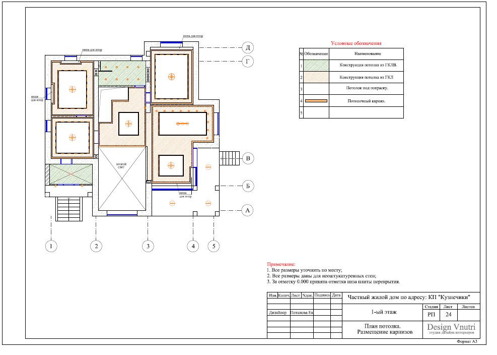Рабочий проект загородного дома 500 кв.м.