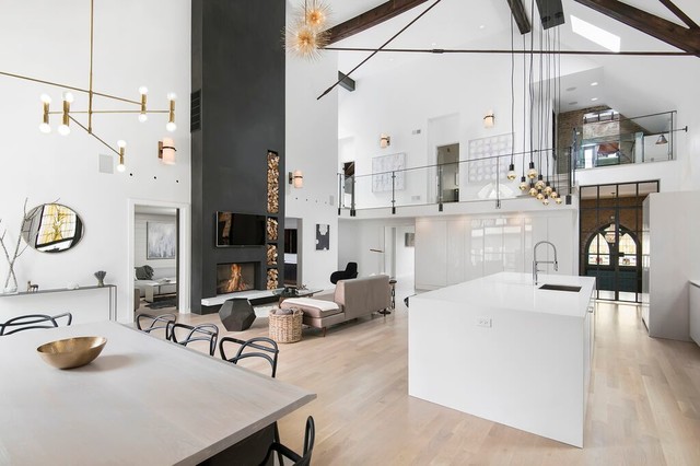 Church conversion contemporary-kitchen