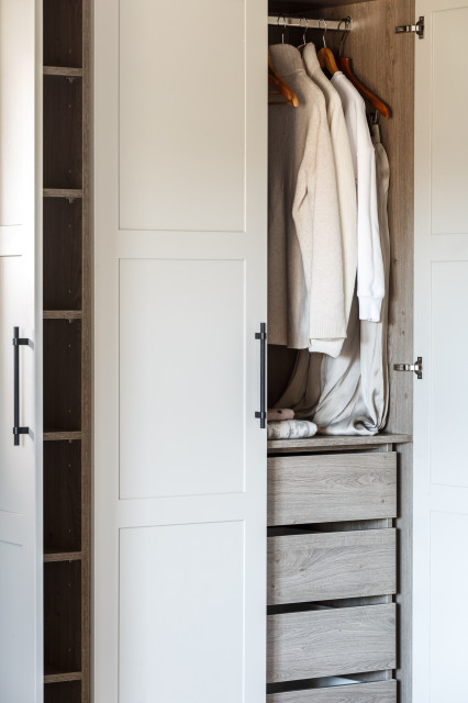 Modern Rustic Barn Conversion rustic-closet