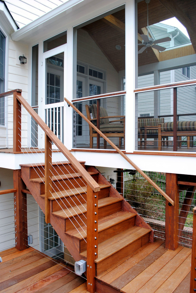 This is an example of a contemporary patio in Raleigh.