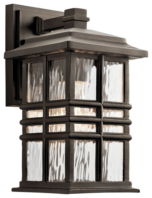 Kichler Beacon Square 1 Light Outdoor Wall Sconce, Olde Bronze, 6.5