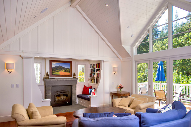 Cape Cod meets Mill Valley klassisk-dagligstue