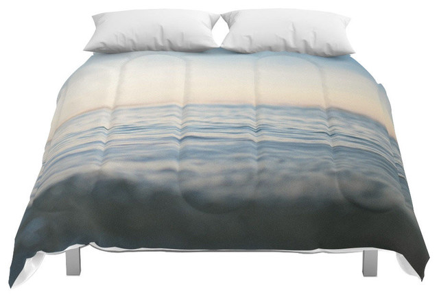 Society6 Sinking In Thin Air Comforter Beach Style Comforters