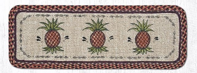 Earth Rugs WW-375 Pineapple Wicker Weave Table Runner 13" x 36"
