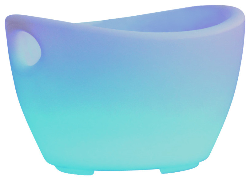 Maui LED Ice Chest With Handles Modern Ice Tools And Buckets by