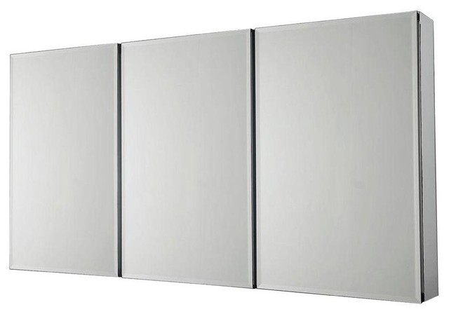 Pegasus 36 in. x 31 in. Recessed or Surface Mount Medicine Cabinet in Silver