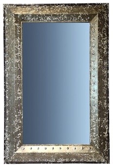 Industrial Wall Mirror metal narrow rivet wall mirror - industrial - wall mirrors - Industrial Wall Mirror metal narrow rivet wall mirror - industrial - wall mirrors -